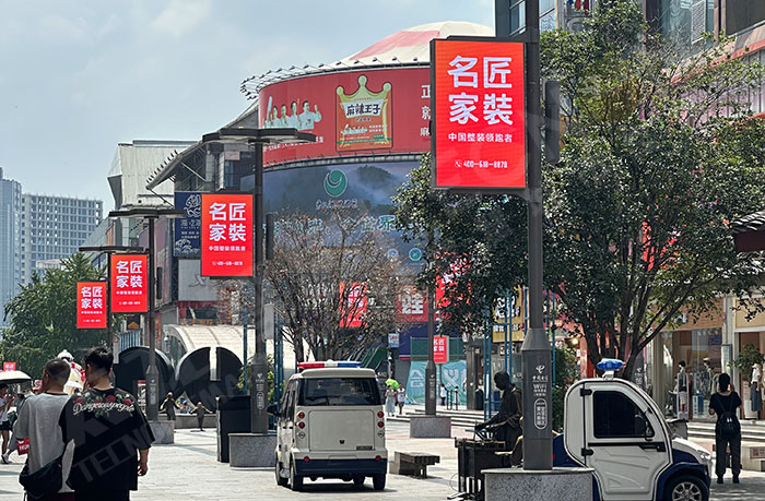 LED燈桿屏,智慧路燈桿